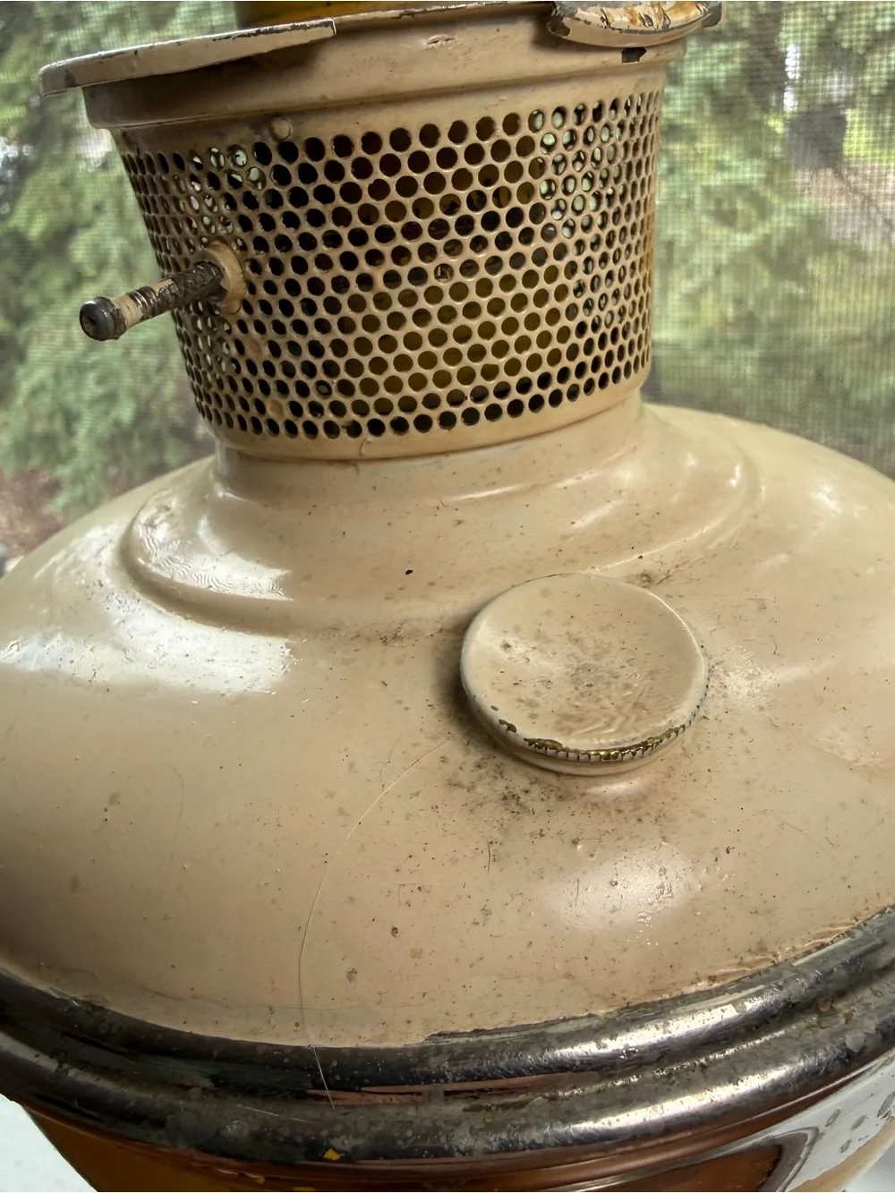 Vintage Aladdin Oil Lamp Kerosene Yellow & Silver No Chimney Homesteadin Prairie